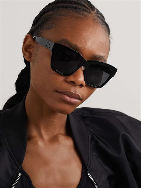 Sunglasses: Square Sunglasses, acetate & glass .